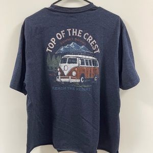 Navy blue graphic tee